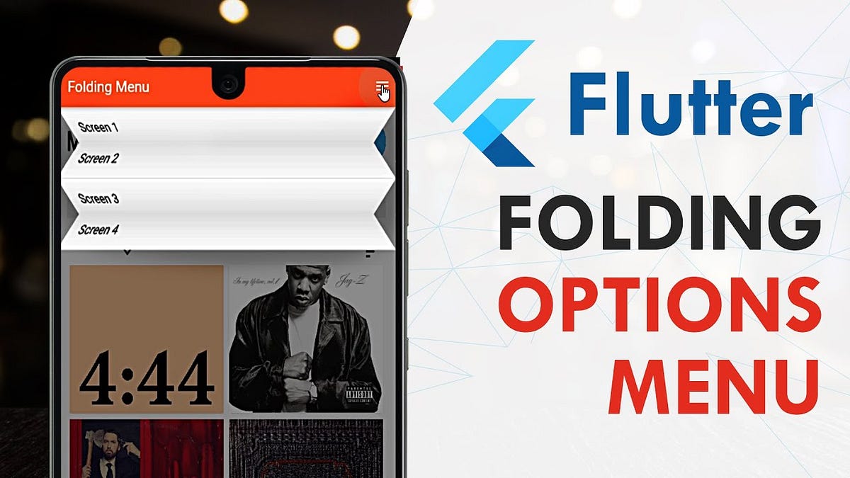 Folding Options Menu in Flutter. Menus are one of the most important