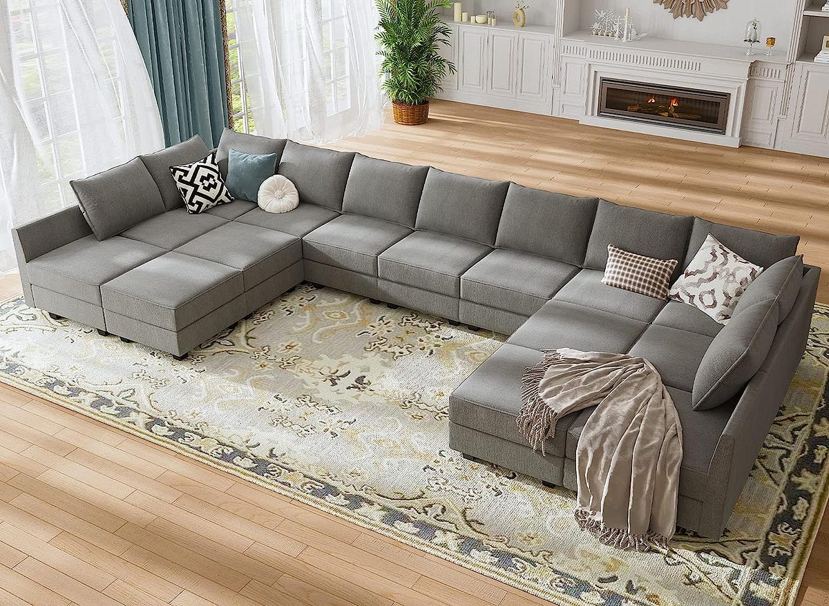 Best Sofa Sleeper in the World HONBAY Modern UShape Sectional Sofa