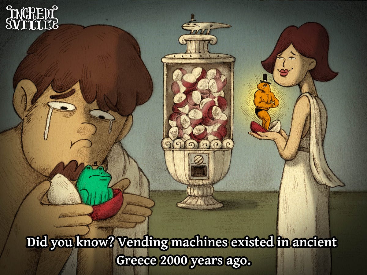Did You Know? Vending Machines Existed In Ancient Greece 2000 Years Ago