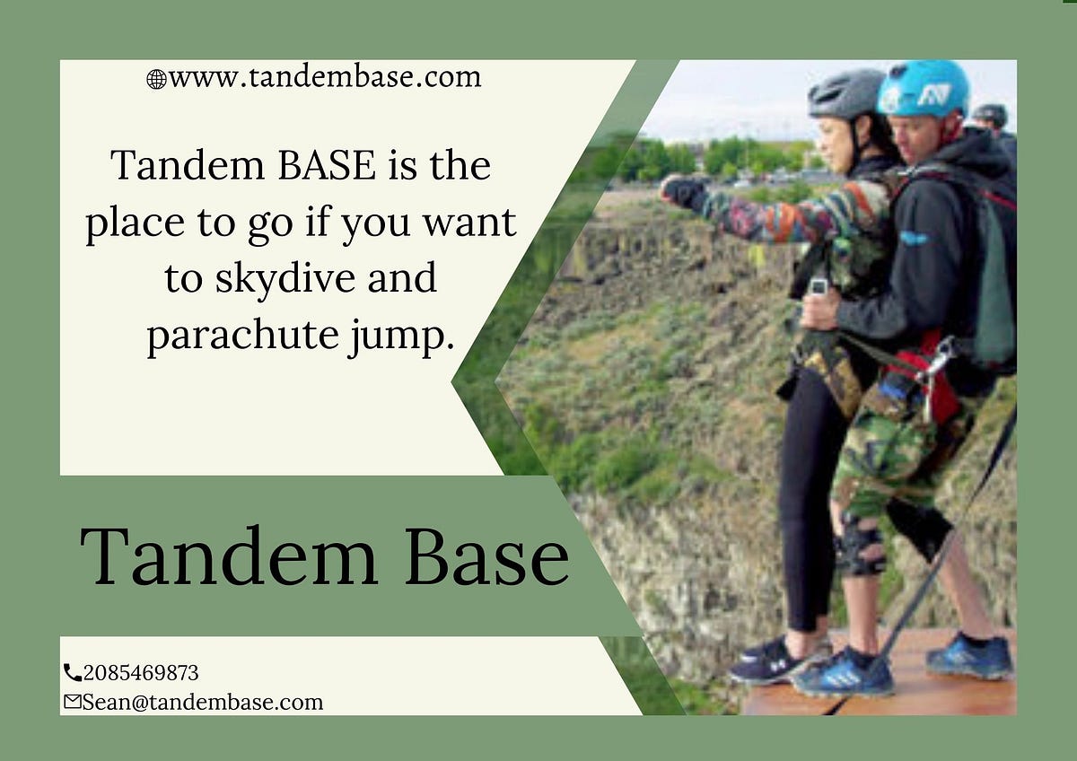 Jumping Out Plane Tandembase Medium