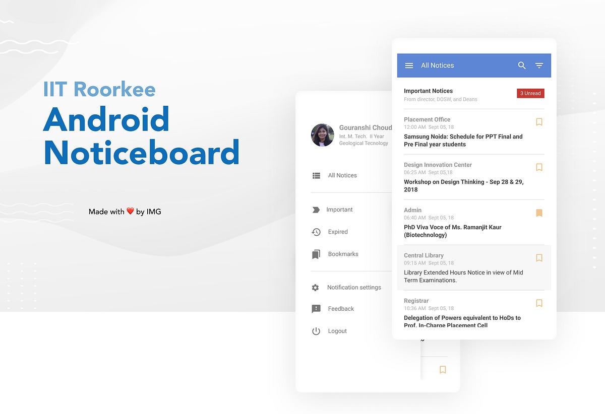 Designing a college campusbased Noticeboard Android app by Gouranshi