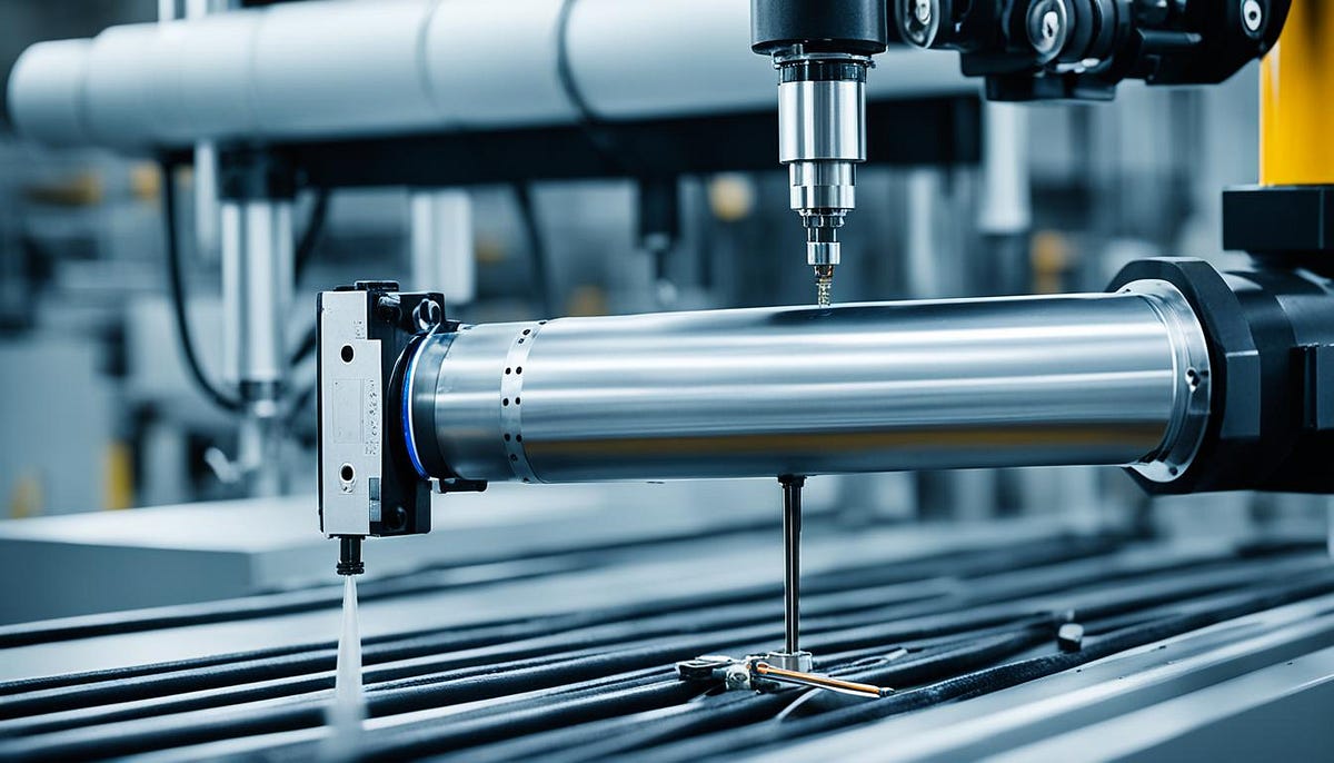 What is the basic working principle of a pneumatic tapping machine