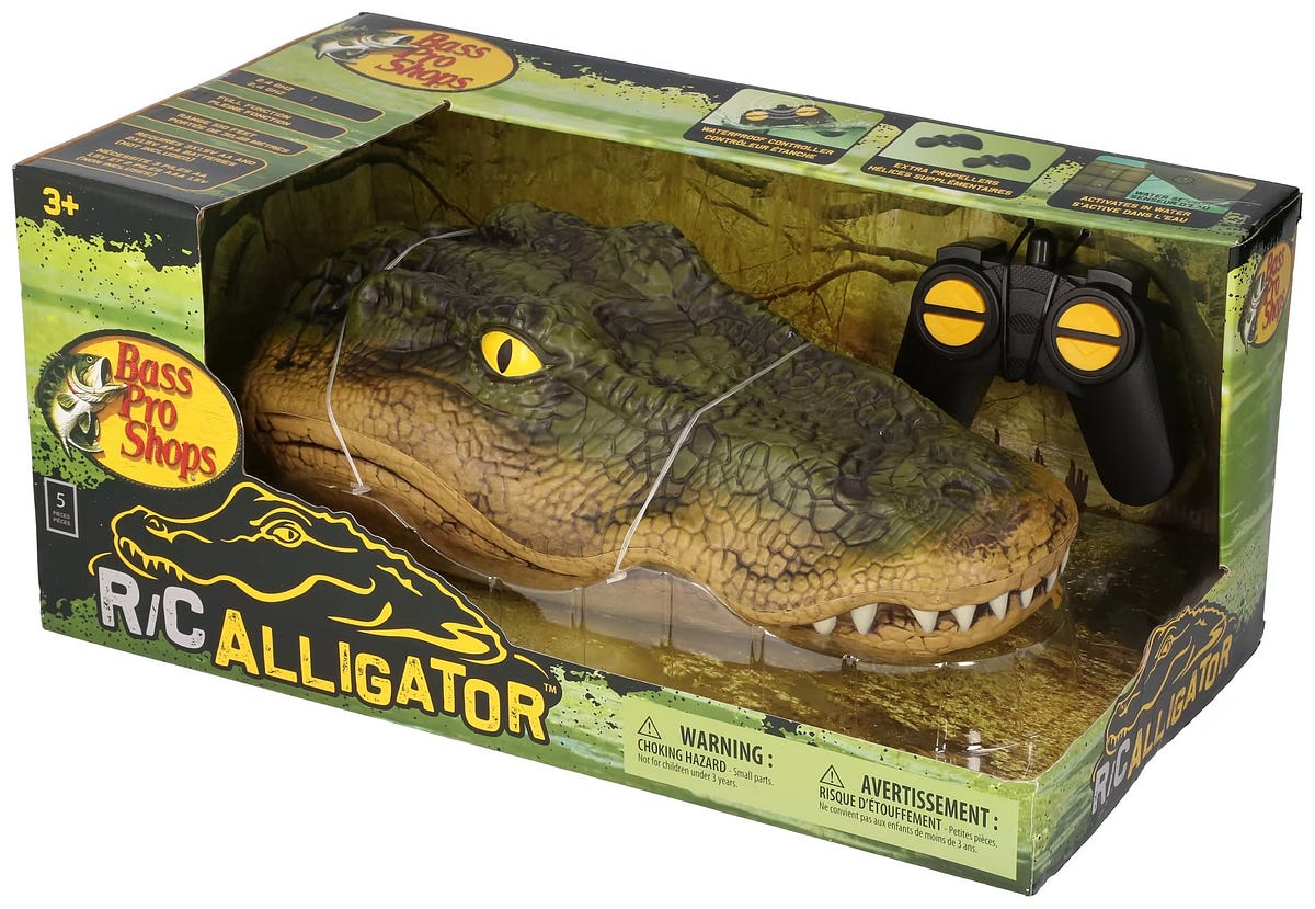 Bass Pro Shops Remote Control Trick Gator Alligator Boat by Wholesale Offers Medium