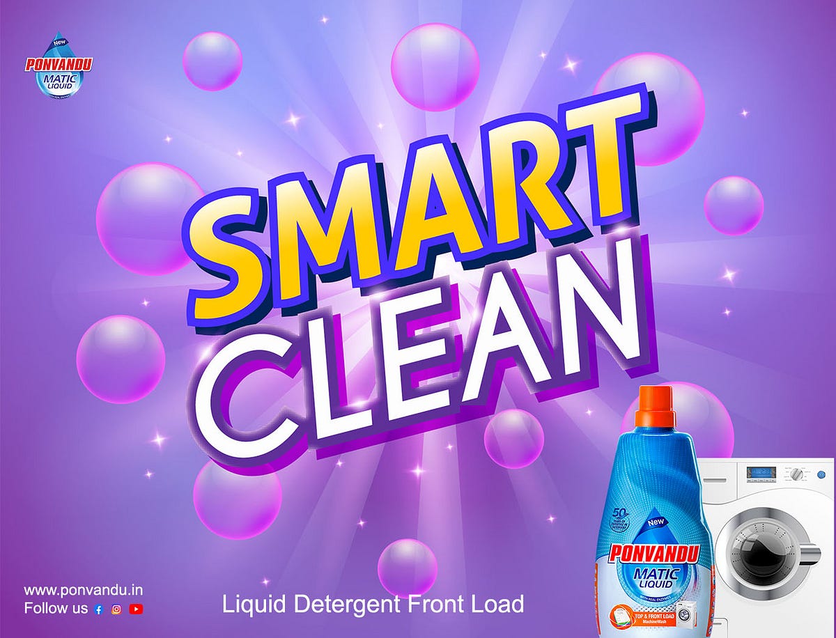 Liquid Detergent Front Load. Key Features by Ponvandu Detergent and