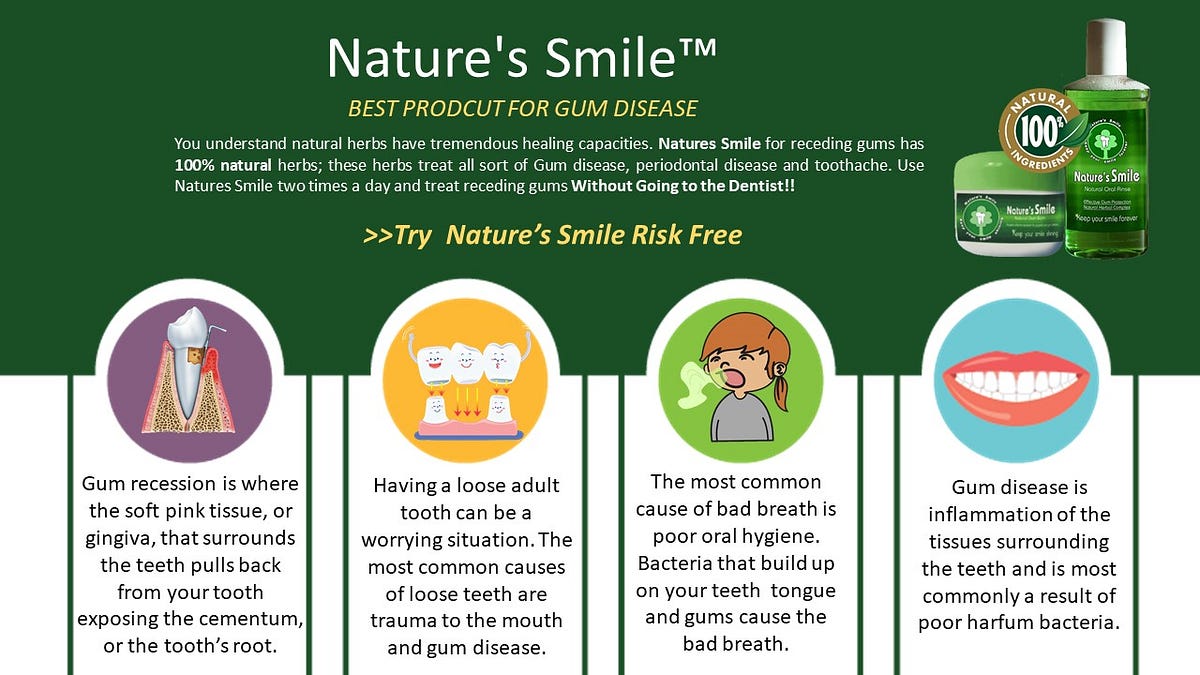 Nature’s Smile — A Miracle Solution for Receding Gums? by Zaynarcher