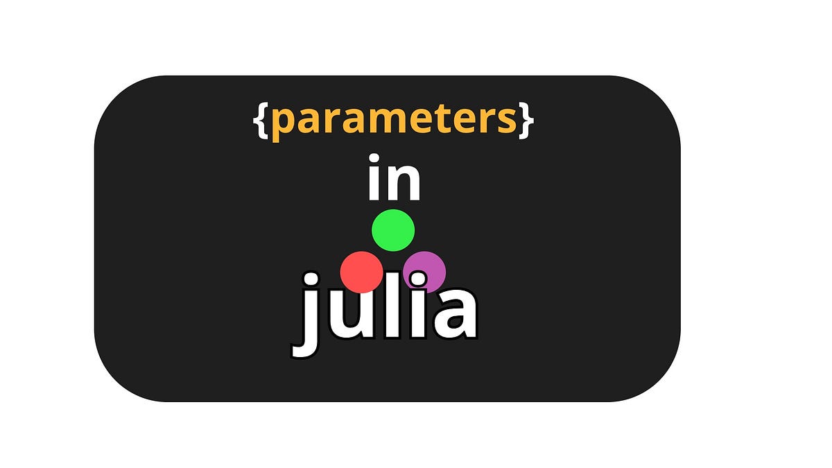 An InDepth Julia Lesson On Parameters by Emma Boudreau chifi