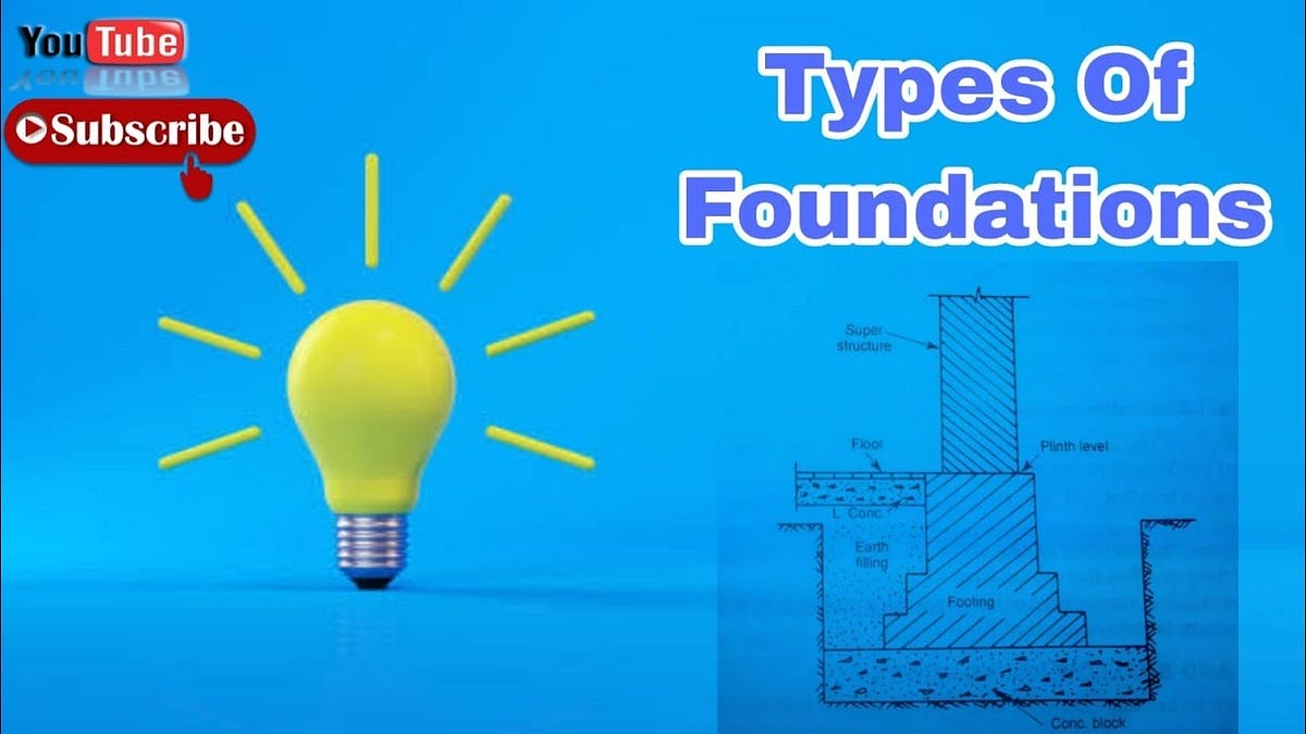 TYPES OF FOUNDATION In this video i’m going to teach you about Types of