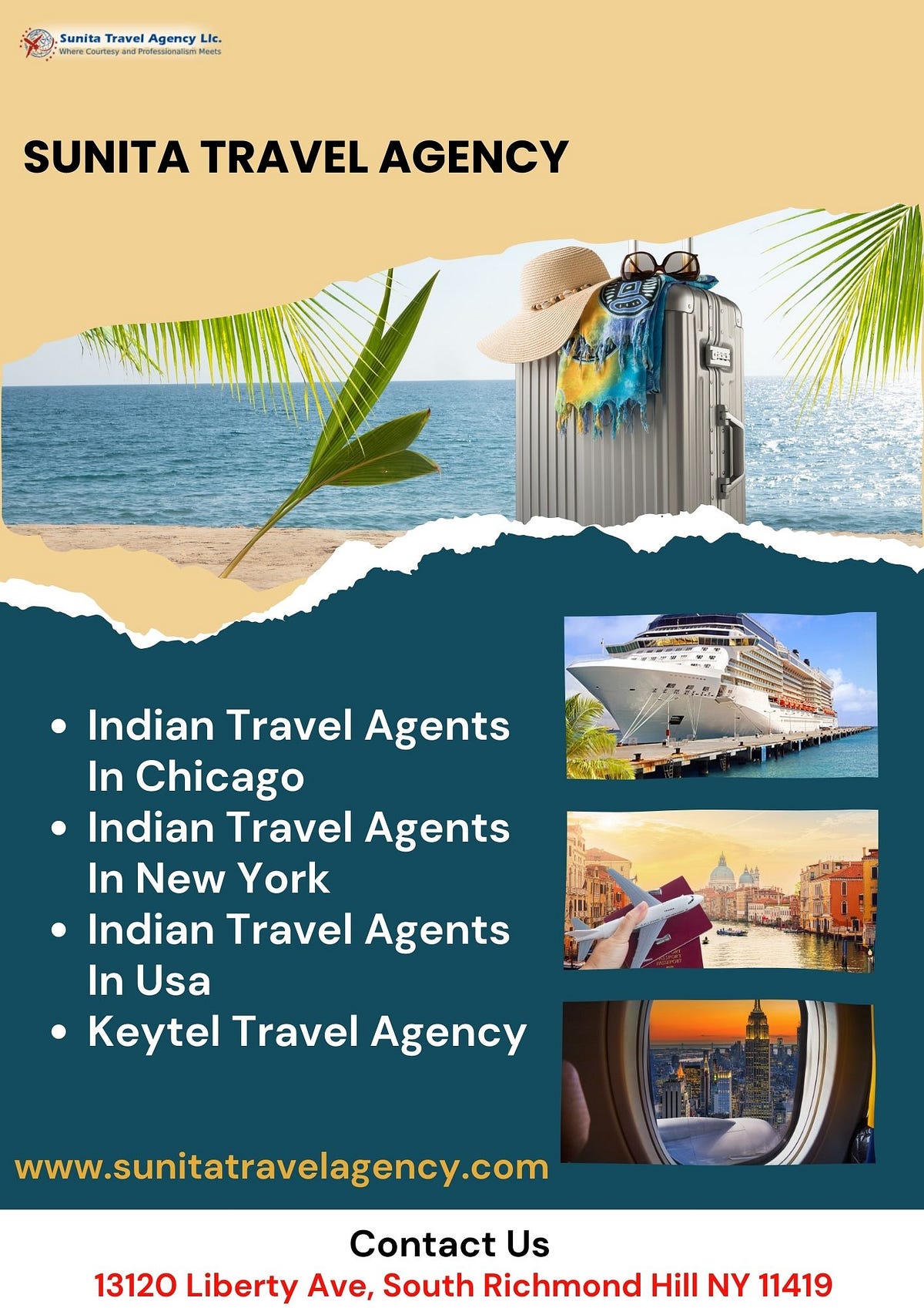 Sunita Travel Agency — Air Flight Travel Agency Queens