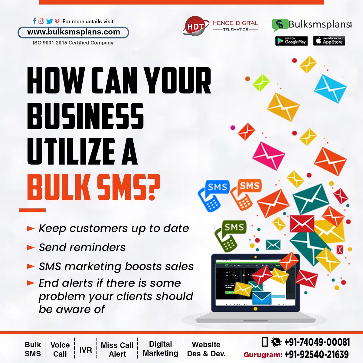 Here are some steps on how to send SMS online for leads generation and