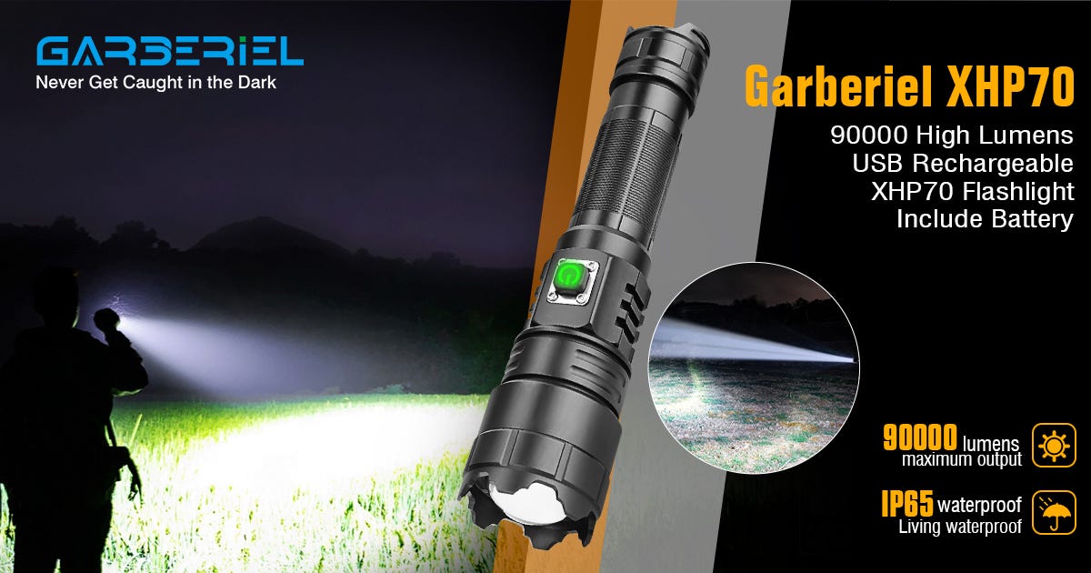 Incredible,super high lumens garberiel flashlight | by Tianyuj | Medium