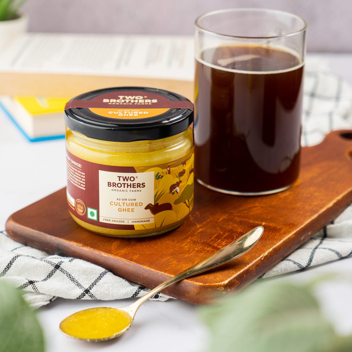 Ghee Coffee Recipe for Weight Loss by Two Brothers Organic Farms