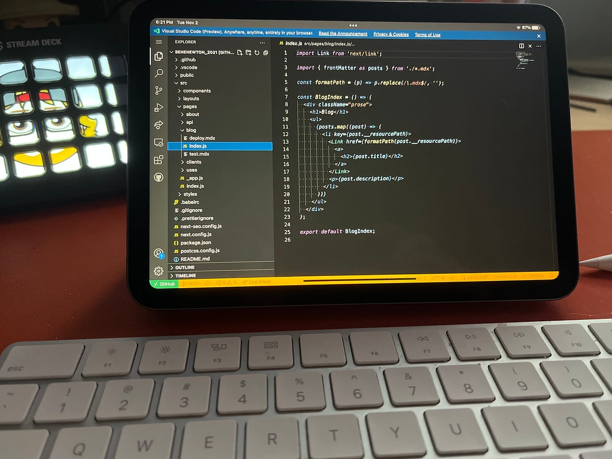Quickly Add VSCode to Your iPad. A quick walkthrough of how to add