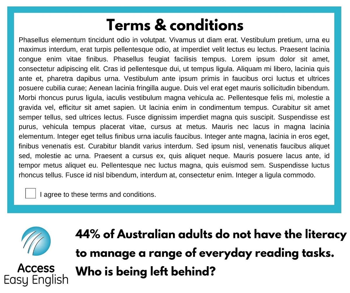 I have read and agreed to the terms and conditions. by Access Easy