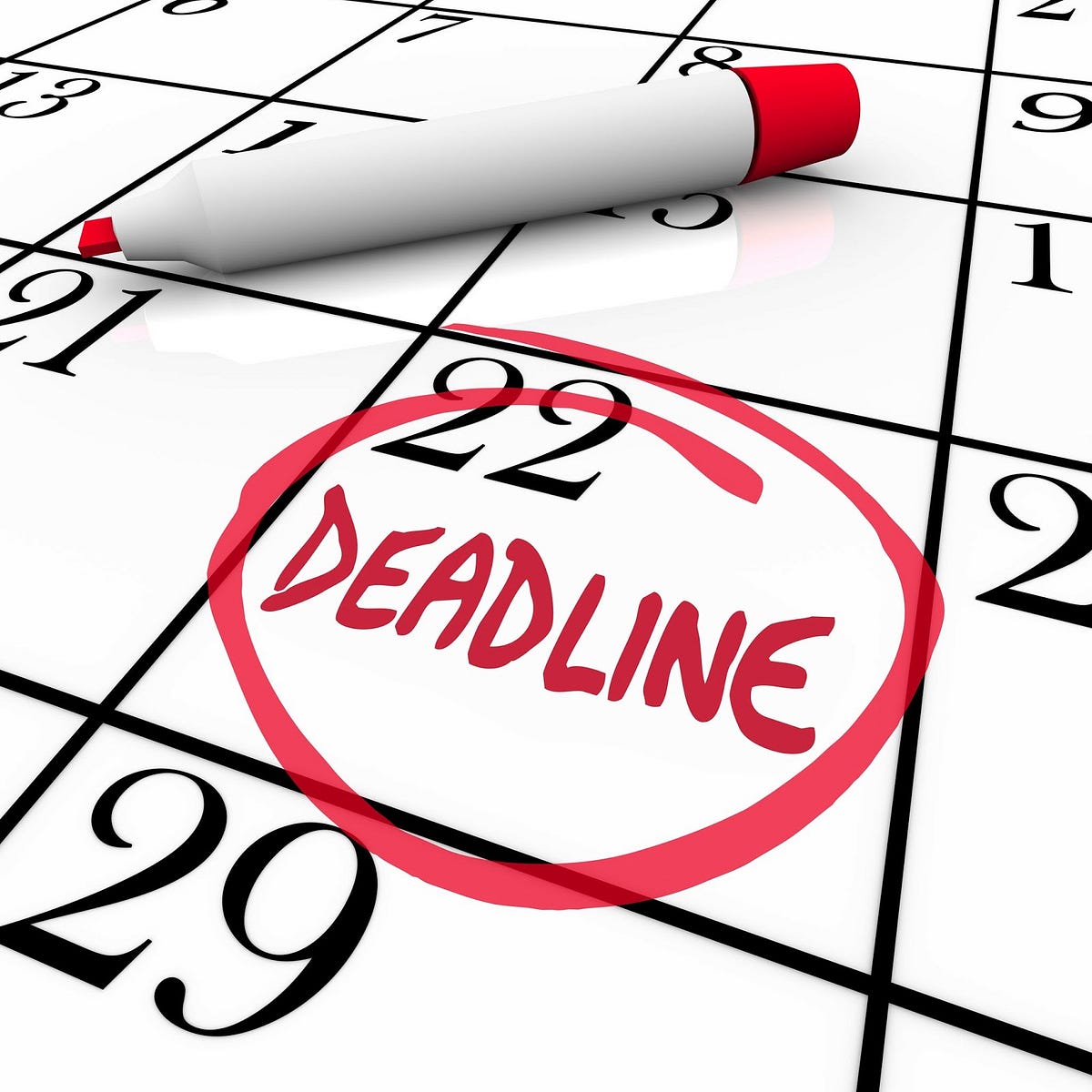 How to use deadlines. Follow up on last week’s post about the… by