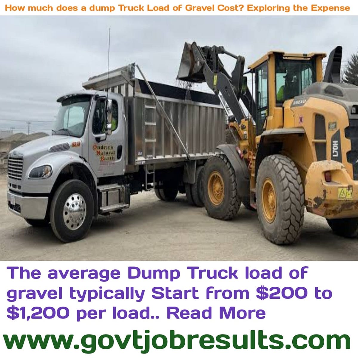 How much does a dump truck load of gravel cost? Exploring the expense