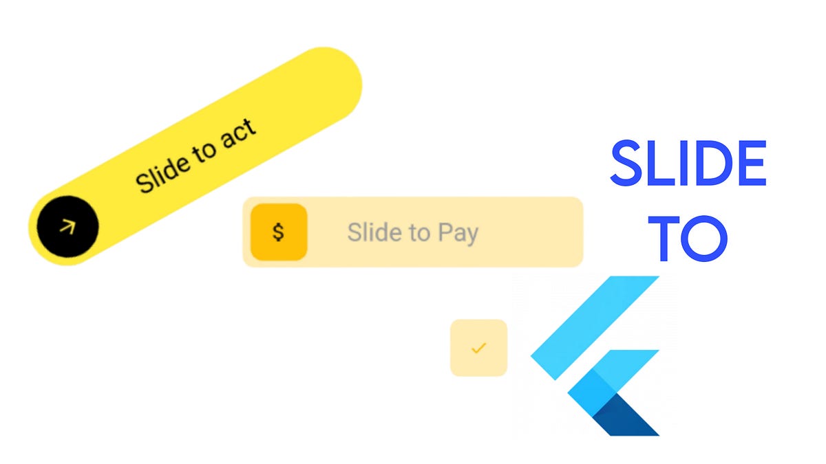 Slide To Widget, Swipe to delete , swipe to unlock , how to flutter