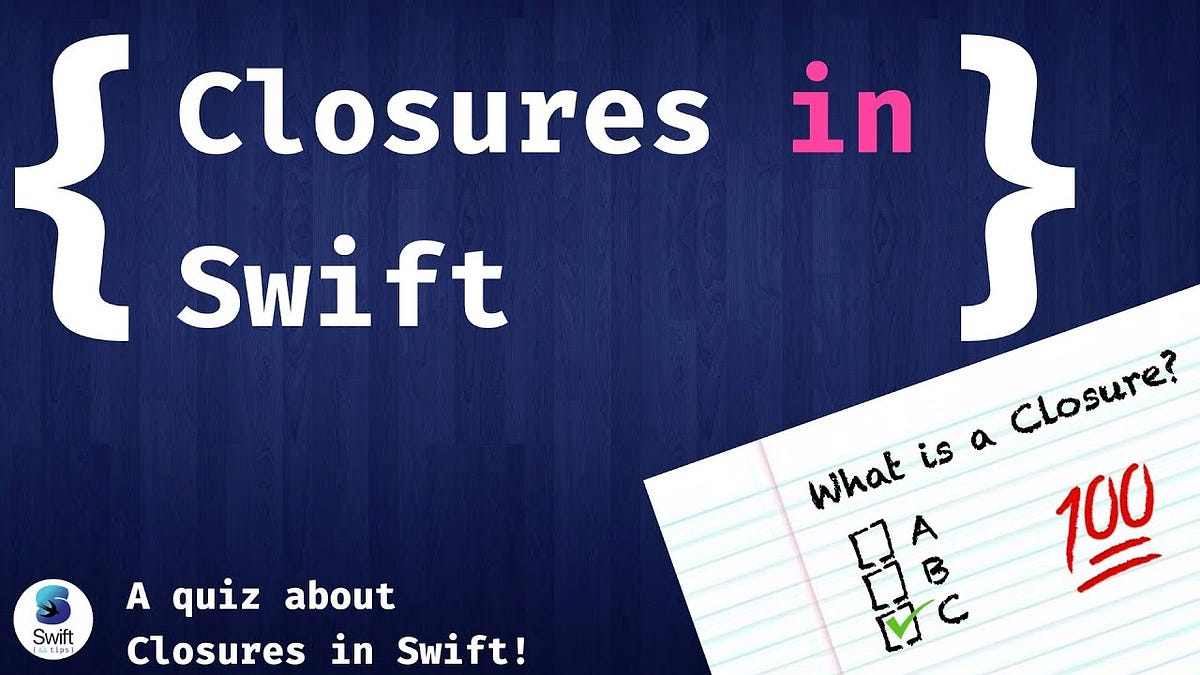 Learn about closures and how to write closures in swift by Ranga C