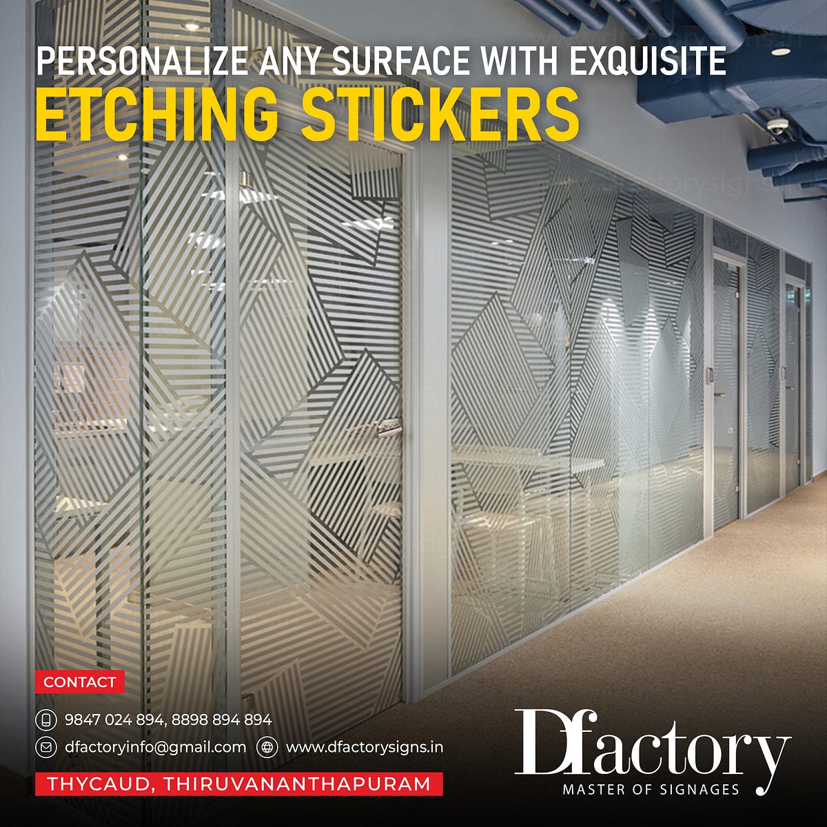 Elevate Your Decor with Etching Stickers Artistic Detailing Made