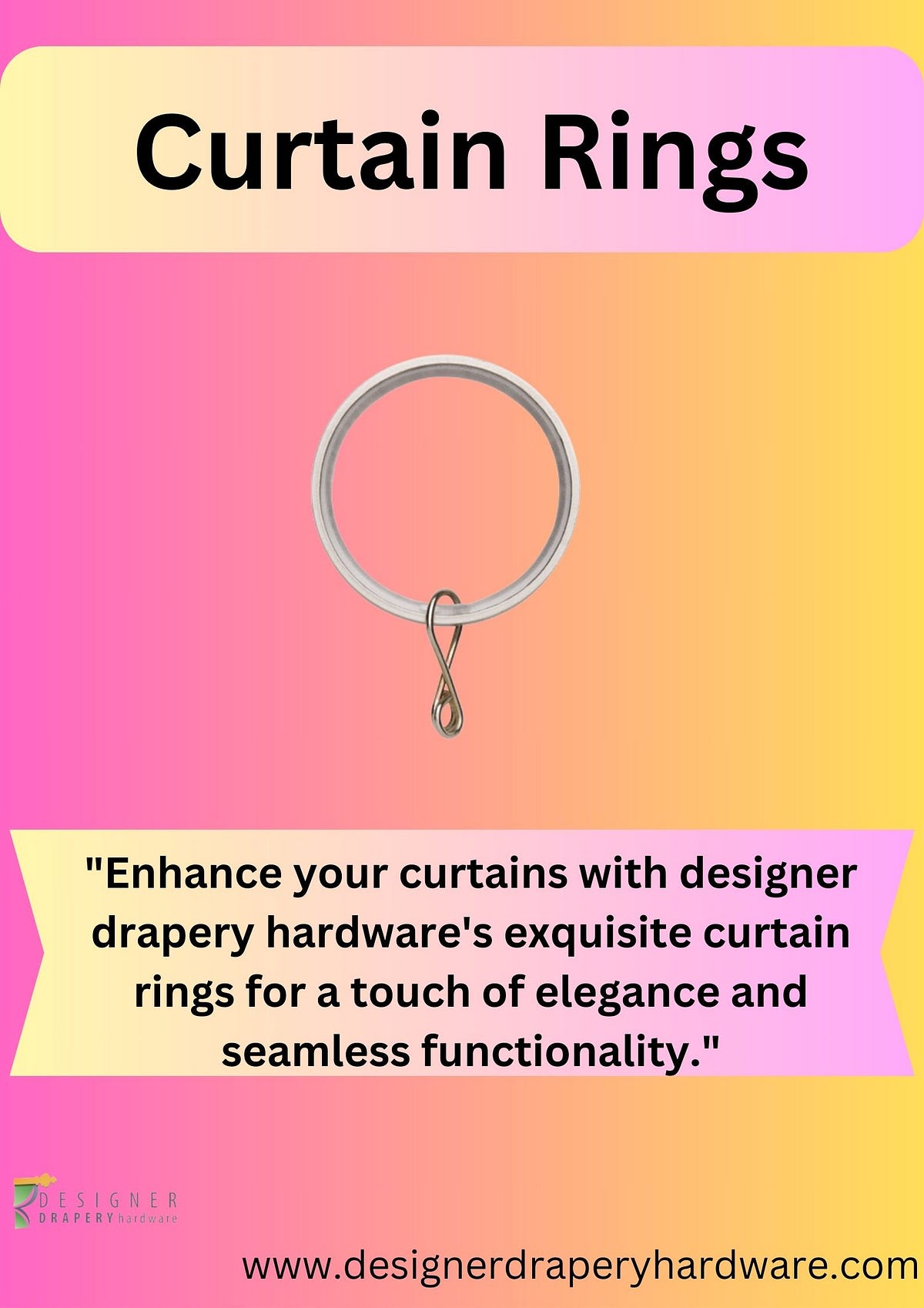 Curtain Rings Designer drapery hardware Medium