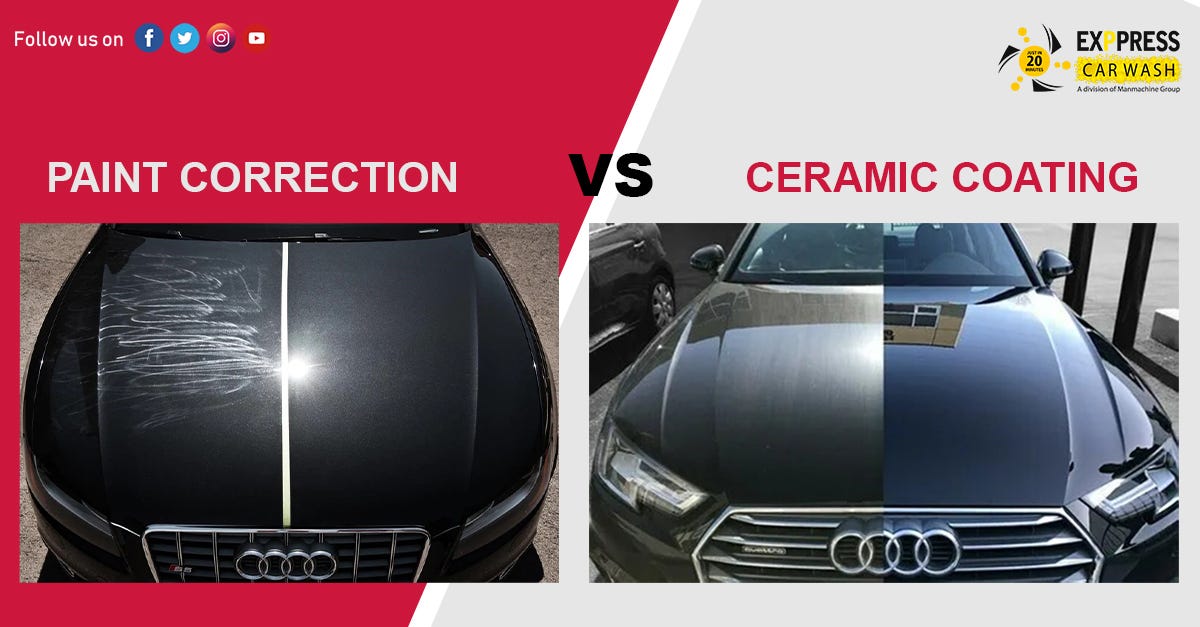 The Key Differences Between Paint Correction and Ceramic Coating by exppresscarwash Medium