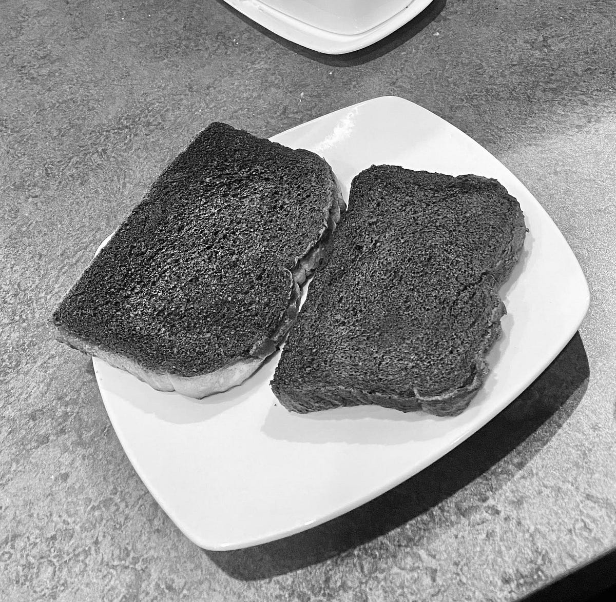Burnt Toast + Just One Breath. Last weekend, Mr. Sprotte and I were