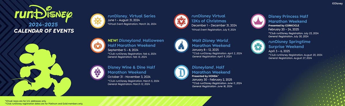 The runDisney 20242025 Schedule Is Now Out by Kelly McCubbin Boardwalk Times The runDisney 20242025 Schedule Is Now Out by Kelly McCubbin Boardwalk Times