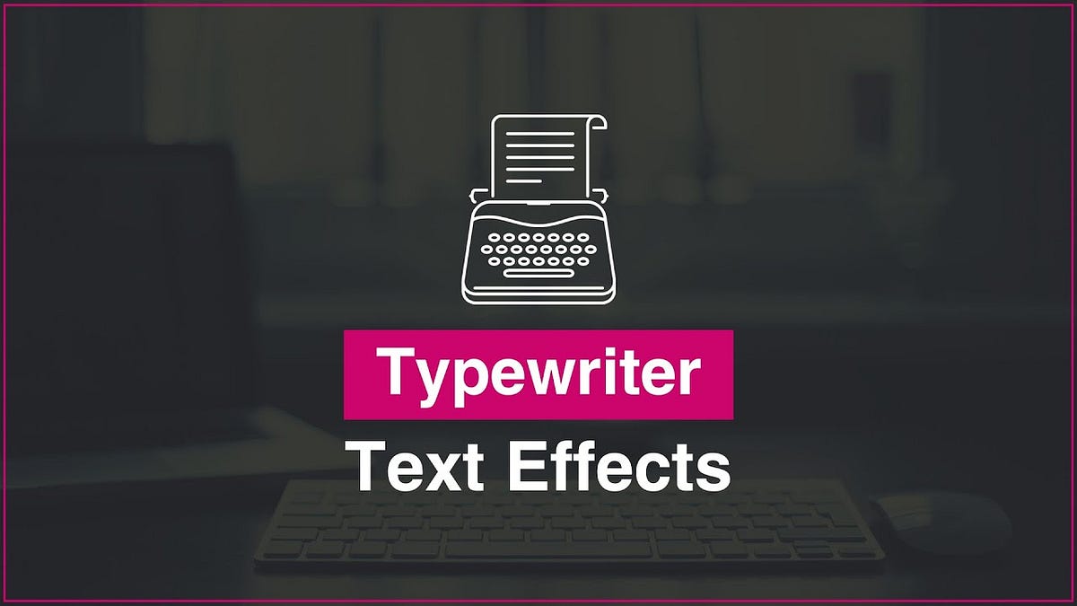 Typewriter Effect in React. To create a Typewriter effect in React