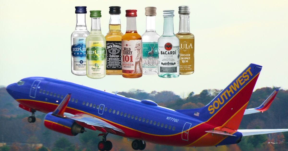 Do you get alcohol on Southwest flights? by AviaTech Channel Jan