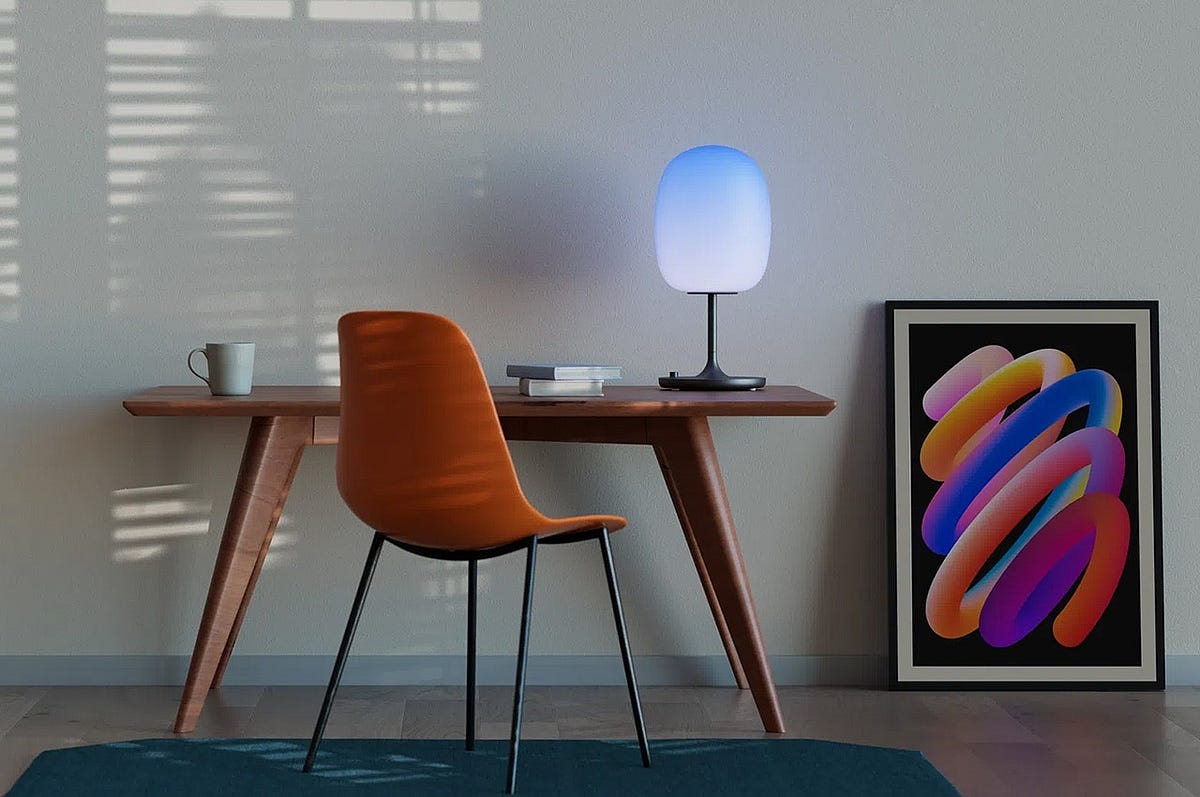 THIS LAMP MIMICS SUNLIGHT TO HELP WITH SEASONAL AFFECTIVE DISORDER