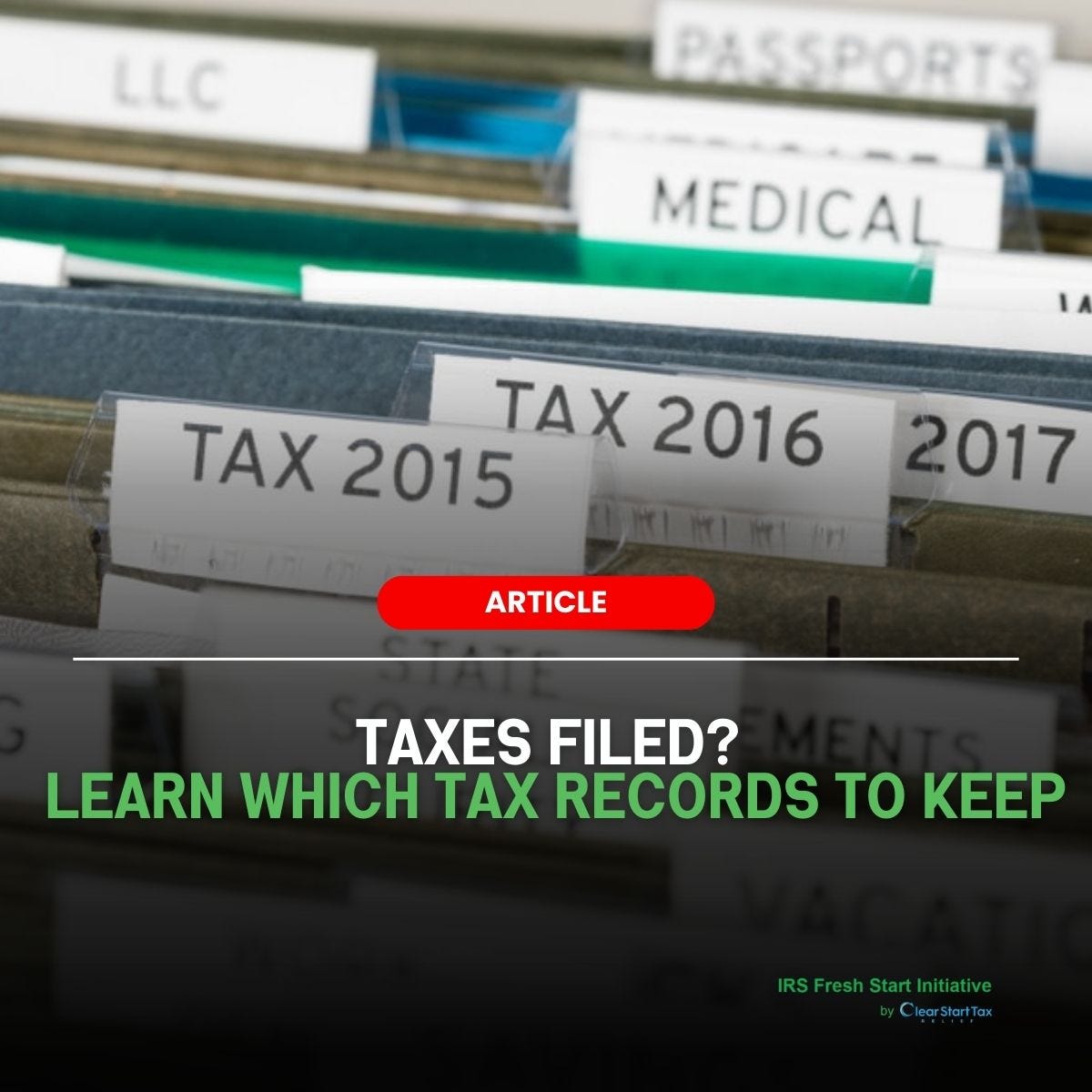 Tax Records Guide How Long Should You Keep Your Documents? Medium