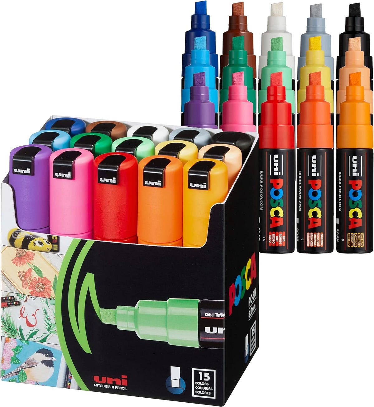 Five Reasons Why 15 Posca Paint Markers, 8K Broad Posca Markers with Broad Chisel Tips Are