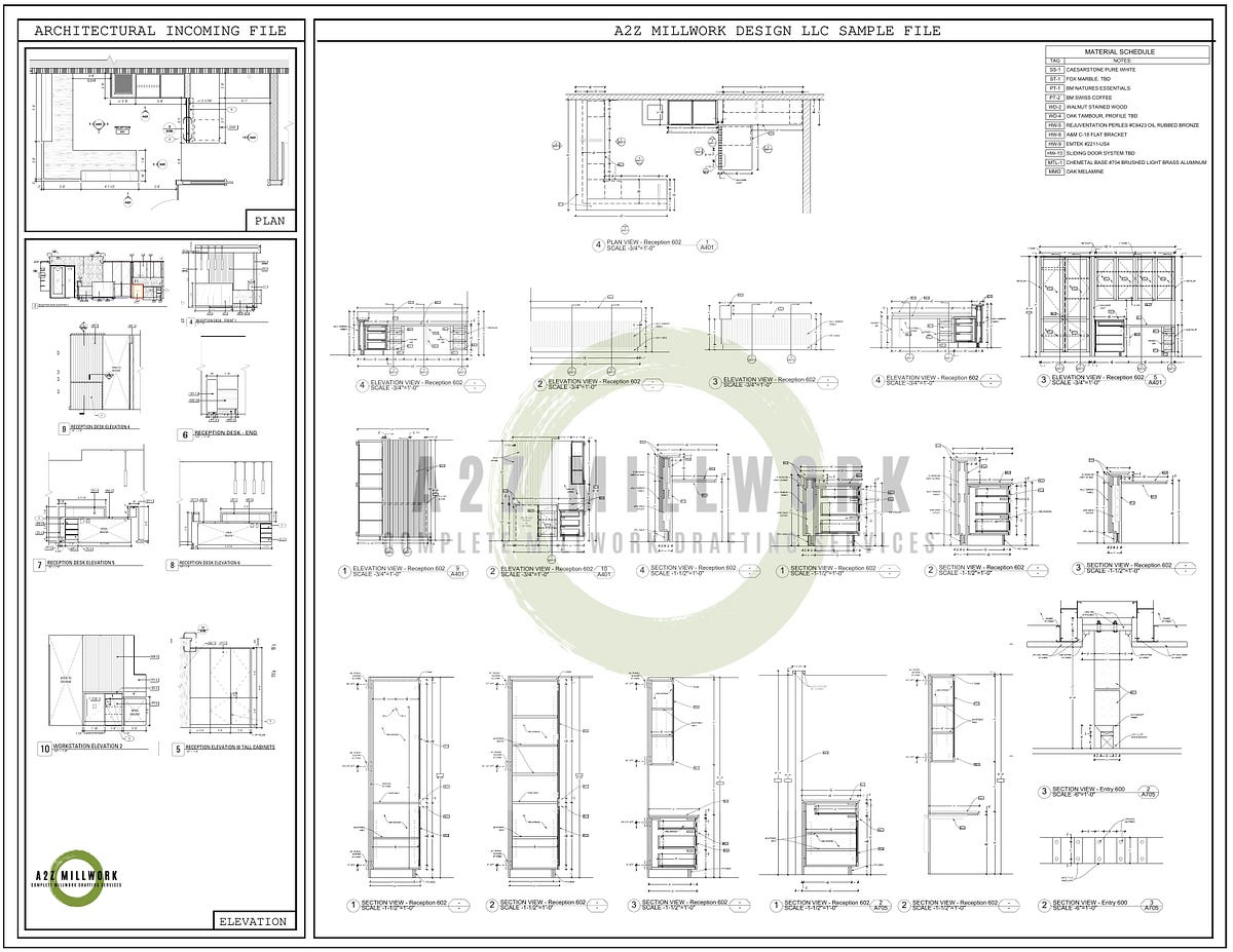 2D CAD Drafting Everything You Need To Know A2Z Millwork Design LLC Medium