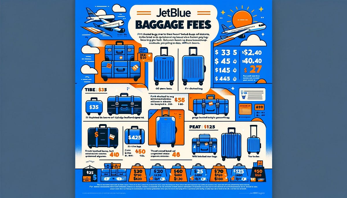 Jet Blue Airline baggage fees How much does it cost to check a bag