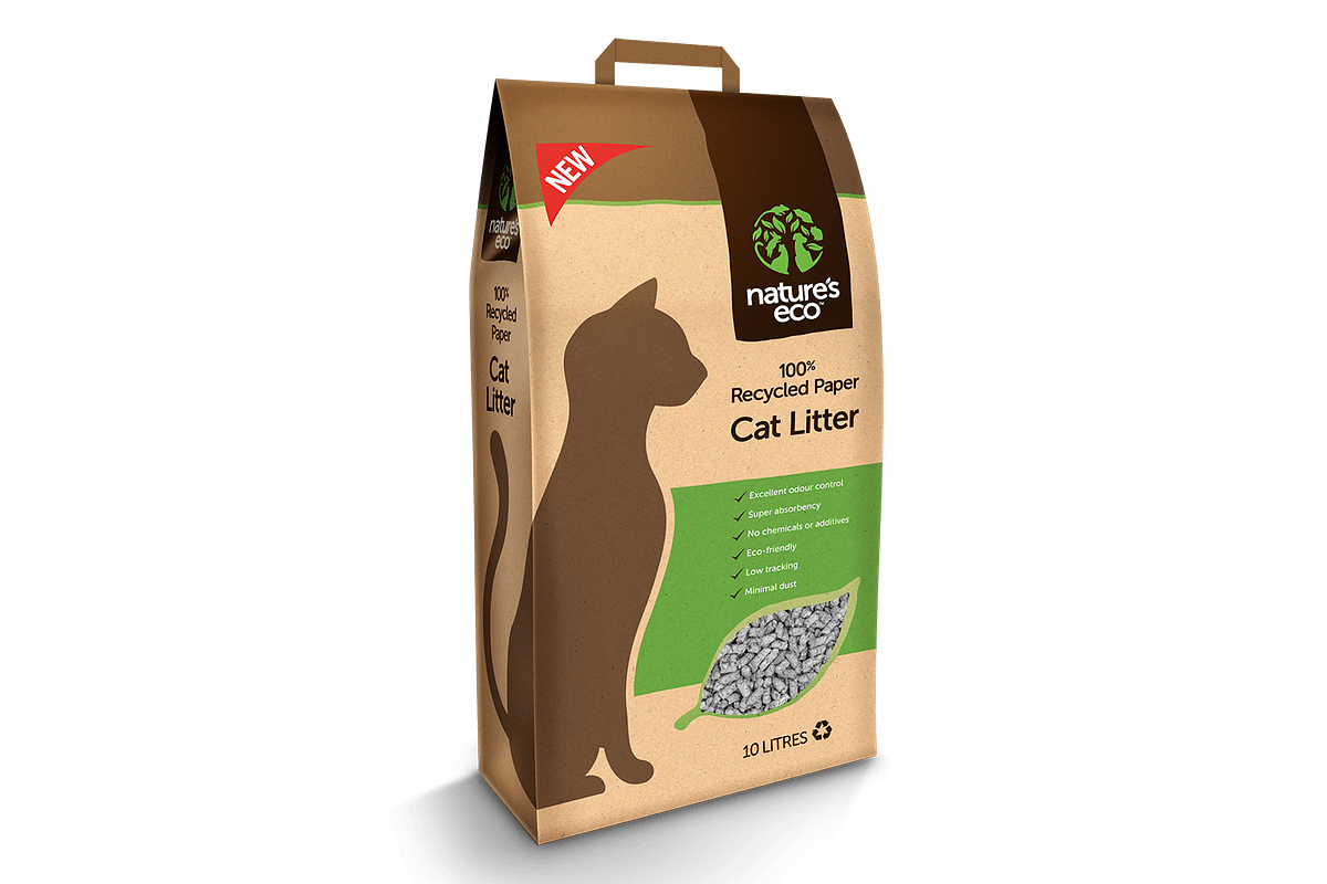 NATURE’S ECO® 100 Recycled Paper Cat Litter m alam Medium