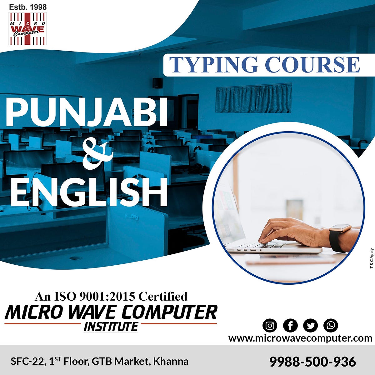 English Punjabi Computer Typing Course in Khanna MwceduS Medium