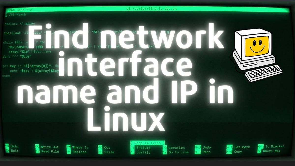 Find network interface names and their IPs in Linux by Linux School