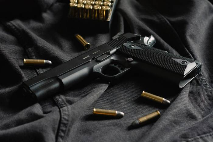 What is the first step for both loading and unloading a firearm quizlet