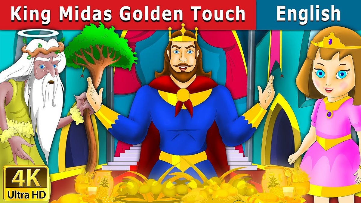King Midas and The Golden Touch. Midas, a king, once conducted a… by
