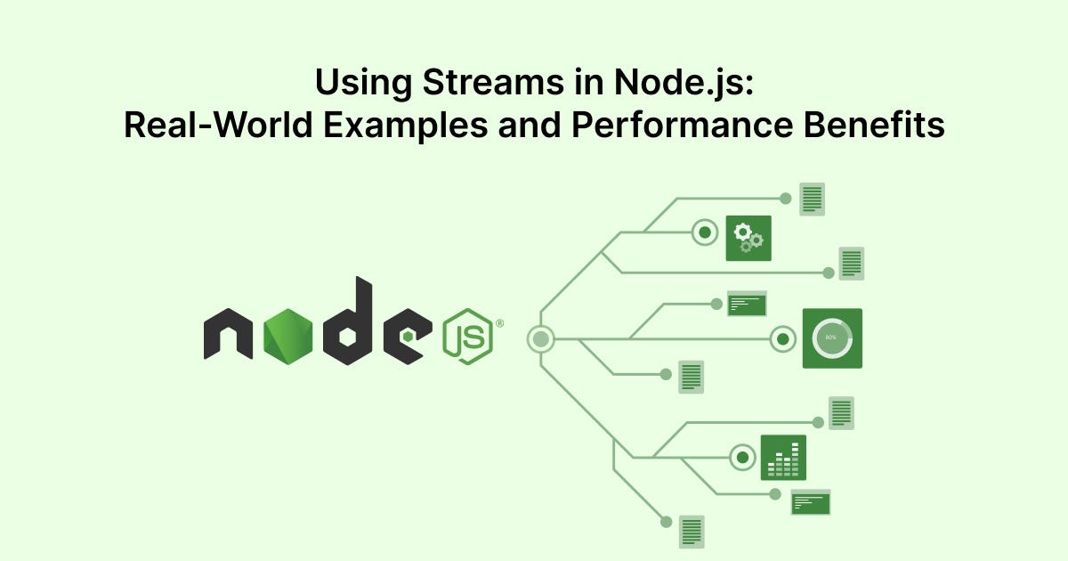 Using Streams in Node.js RealWorld Examples and Performance Benefits by TUSHAR KANJARIYA
