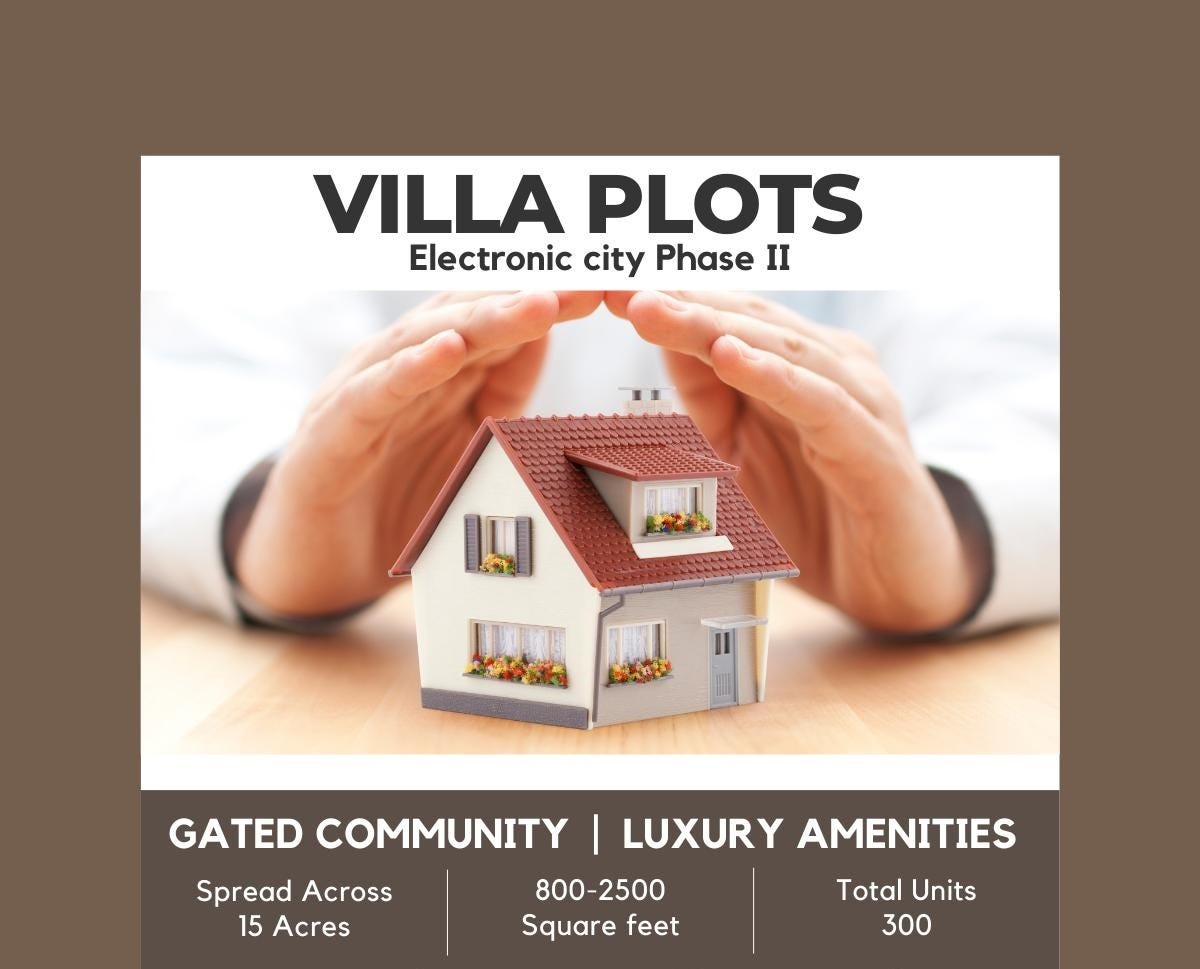 Villa Plots for Sale at South Bangalore near Electronics City Phase