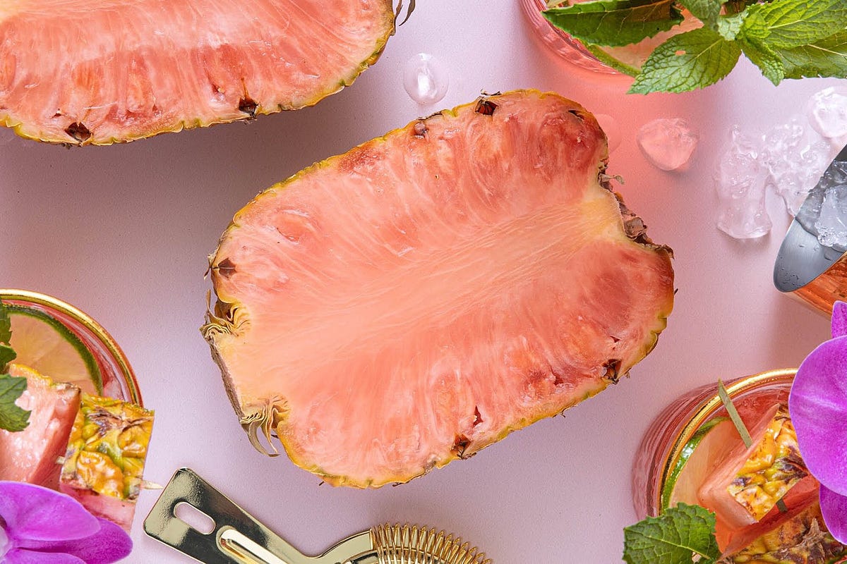 Pink Pineapple 🍍. Did you know that pink pineapples are a… by Gal Mux