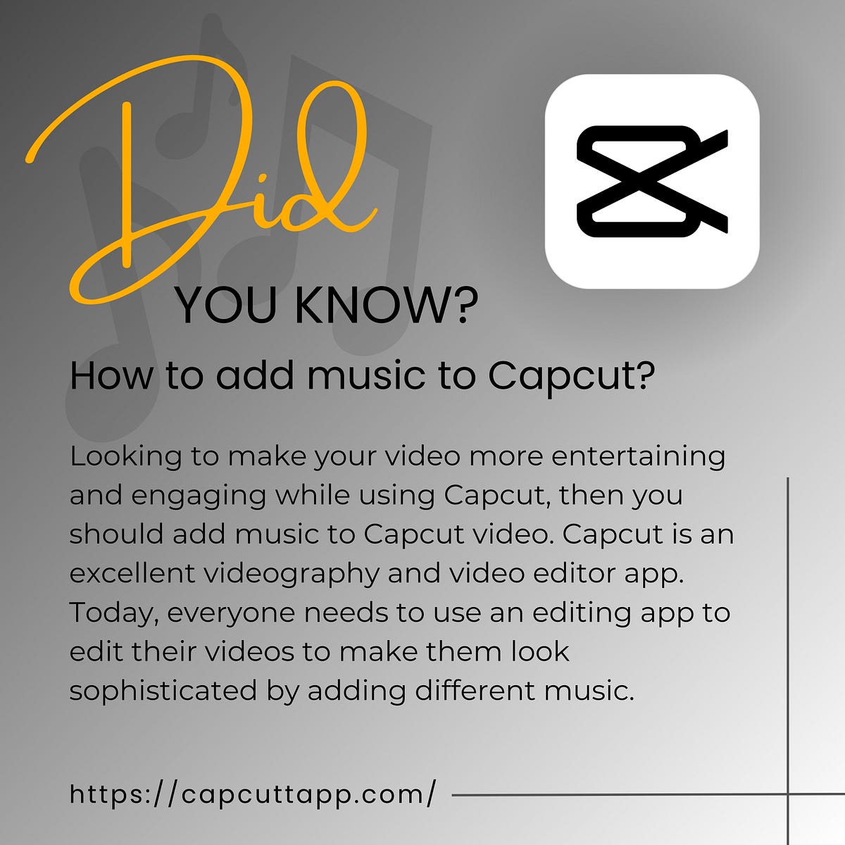 cutHow to add Music in Music Using Capcut Capcutt Mod App Medium