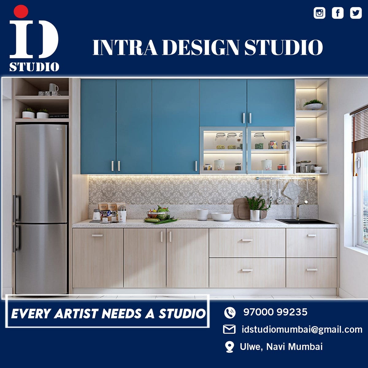 Modular Kitchen Designer and Designer near me ID Studio
