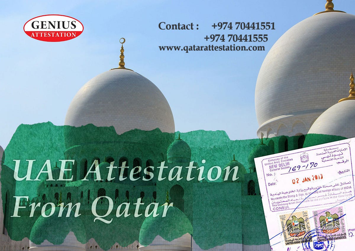 UAE Attestation from Qatar. The United Arab Emirates is domestic to