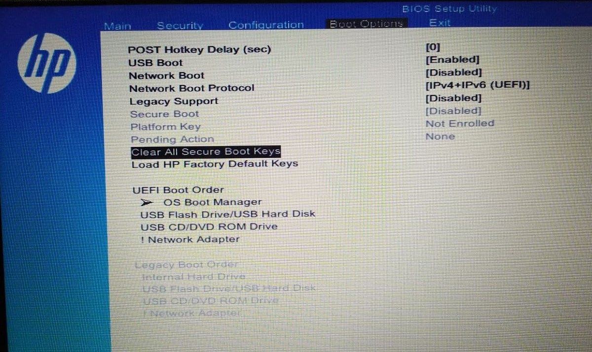 How to fix the “Selected boot image did not authenticate ” error — HP
