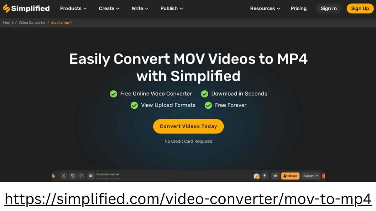 Simplified Convert MOV Videos to MP4 Format with Our Efficient and