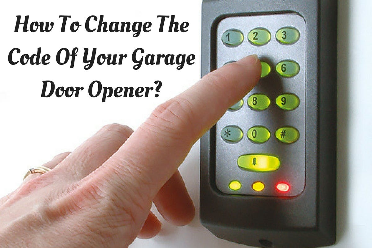 How To Change The Code Of Your Garage Door Opener? by Lilydale Motors