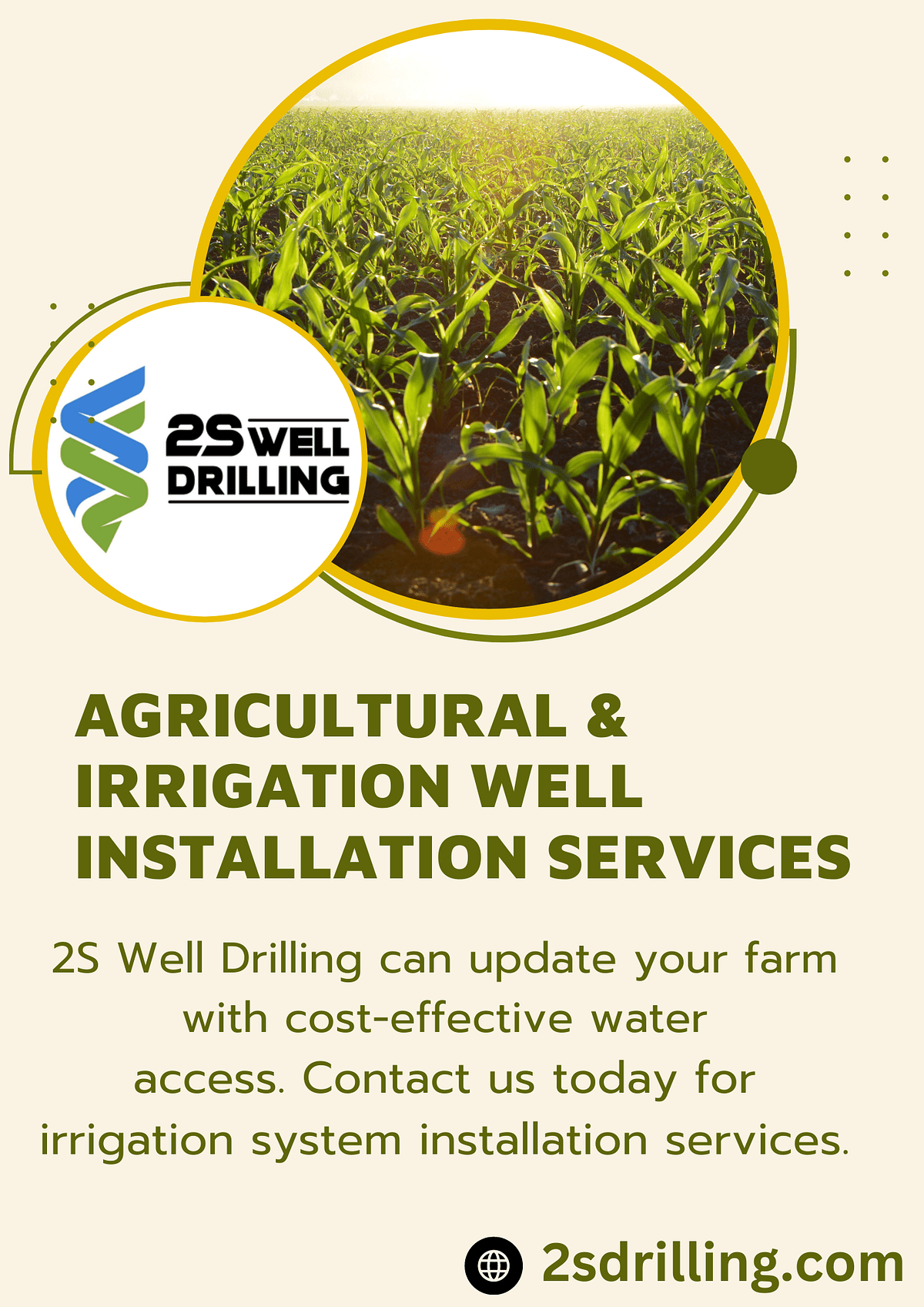 Agricultural & Irrigation Well Installation Services 2S Well Drilling Medium