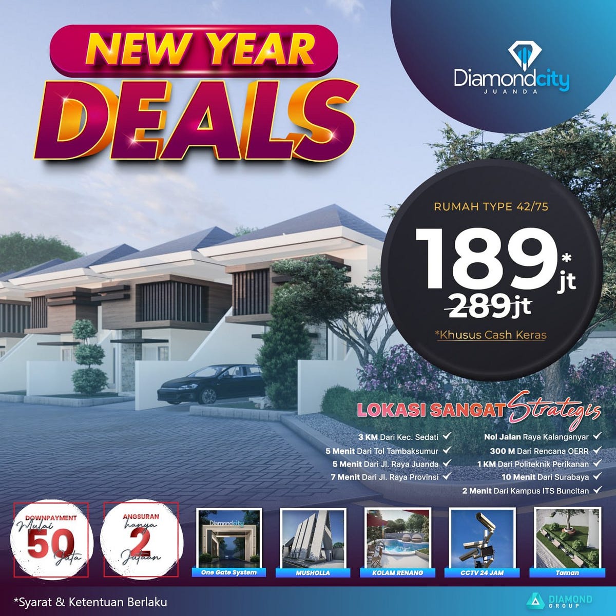 PASTI LUAS!, Hub 081359598382, Dijual Rumah Mewah Sidoarjo Harga 189