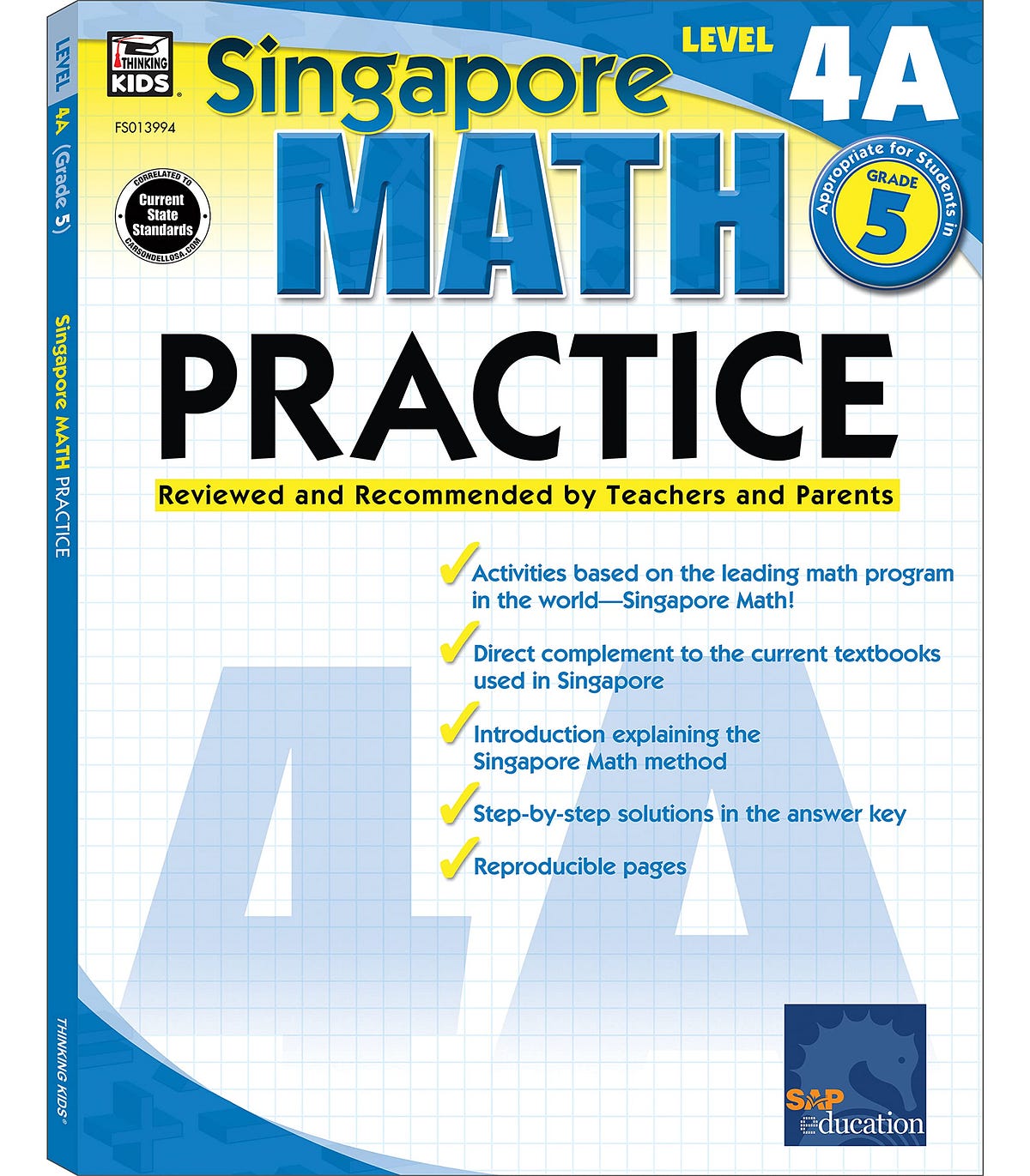 [PDF][BEST]} Singapore Math Level 4A 5th Grade Math Workbooks